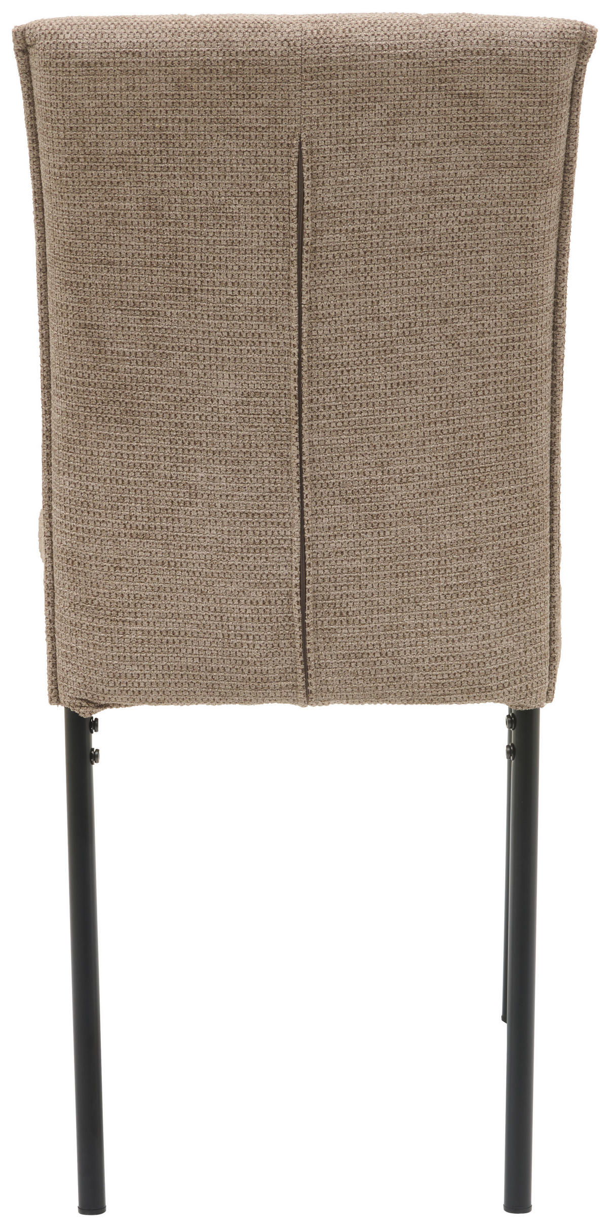 STUHL Mikrofaser Braun, Schwarz  - Schwarz/Braun, KONVENTIONELL, Textil/Metall (44/96/61cm) - MID.YOU
