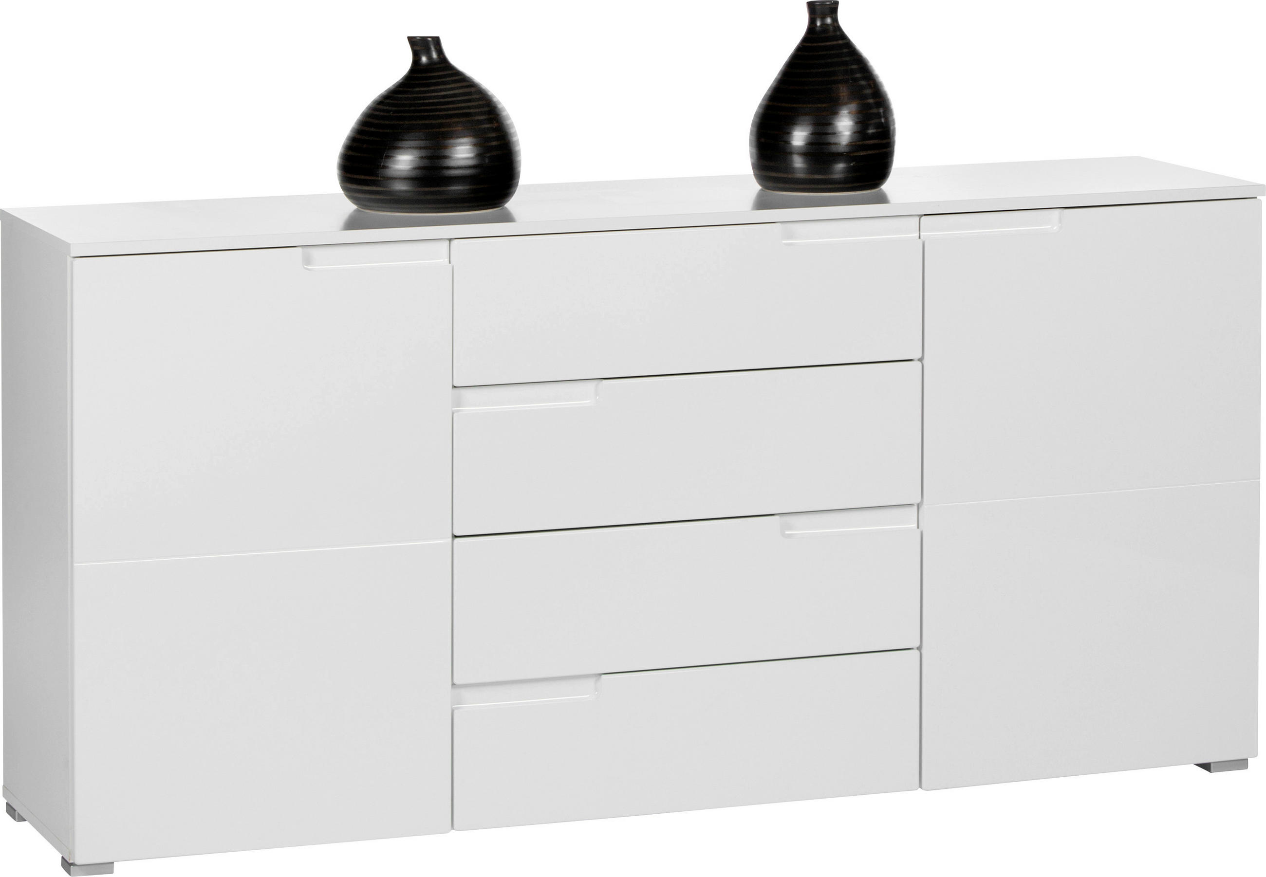 ŠIROKÁ KOMODA, 165/80/40 cm - strieborná, Design (165/80/40cm) - Dieter Knoll