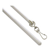 DODATKI ZA VODILA ZAVES          100 cm    - barve aluminija, Konvencionalno, kovina (100cm) - Gardinia