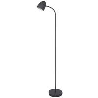 STEHLEUCHTE 20/37/140 cm    - Schwarz, Design, Metall (20/37/140cm) - Globo