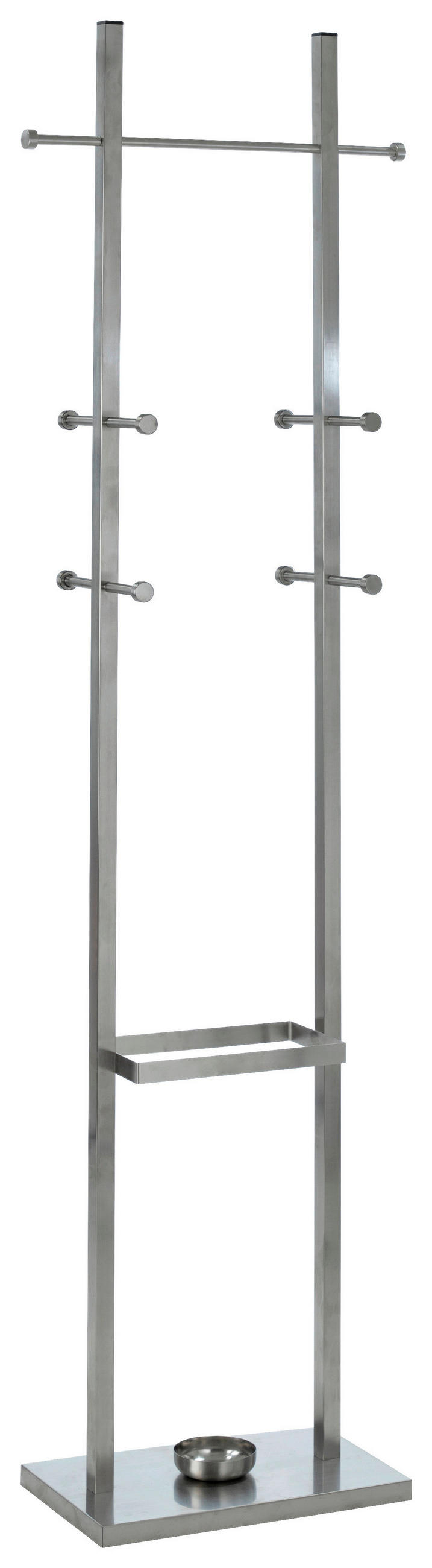 GARDEROBENSTÄNDER in Edelstahlfarben 40/182/25 cm   - Edelstahlfarben, Design, Metall (40/182/25cm)