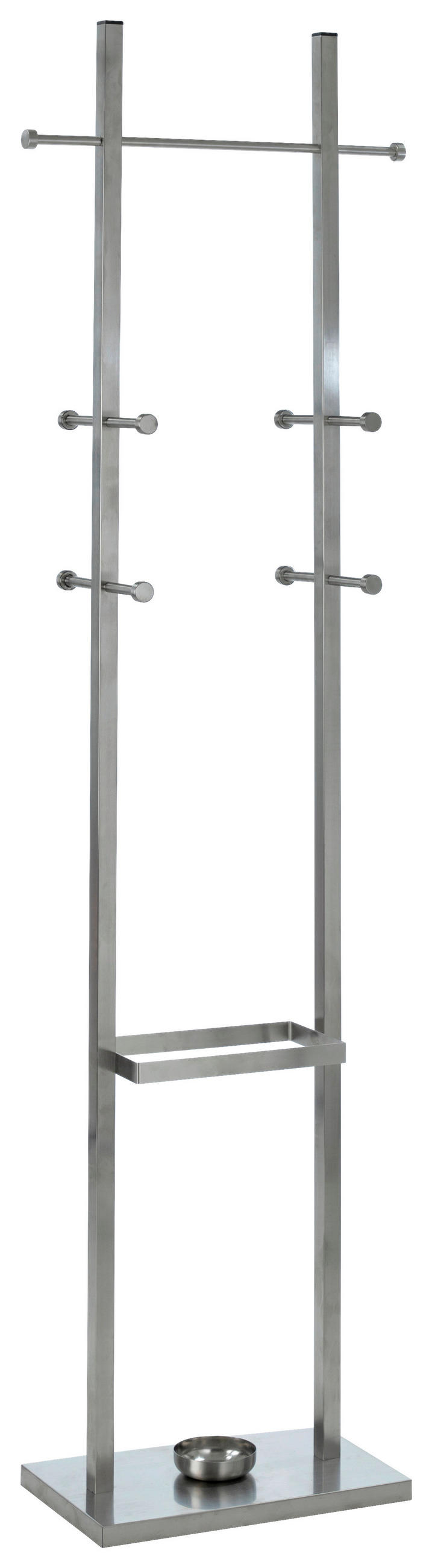 GARDEROBENSTÄNDER in Edelstahlfarben 40/182/25 cm   - Edelstahlfarben, Design, Metall (40/182/25cm)