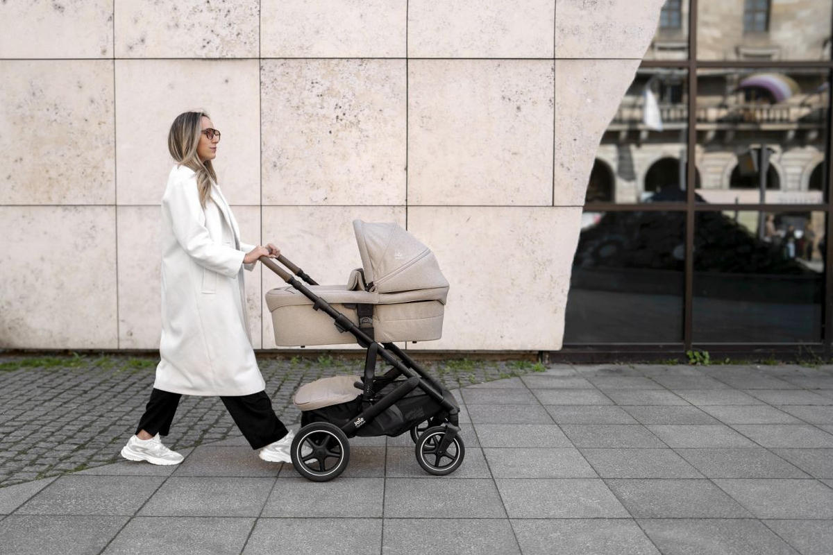 KOMBIKINDERWAGEN  Vinca 2in1  Sandstone  - Schwarz/Cappuccino, Basics, Textil/Metall (65/109/97cm) - JOIE SIGNATURE