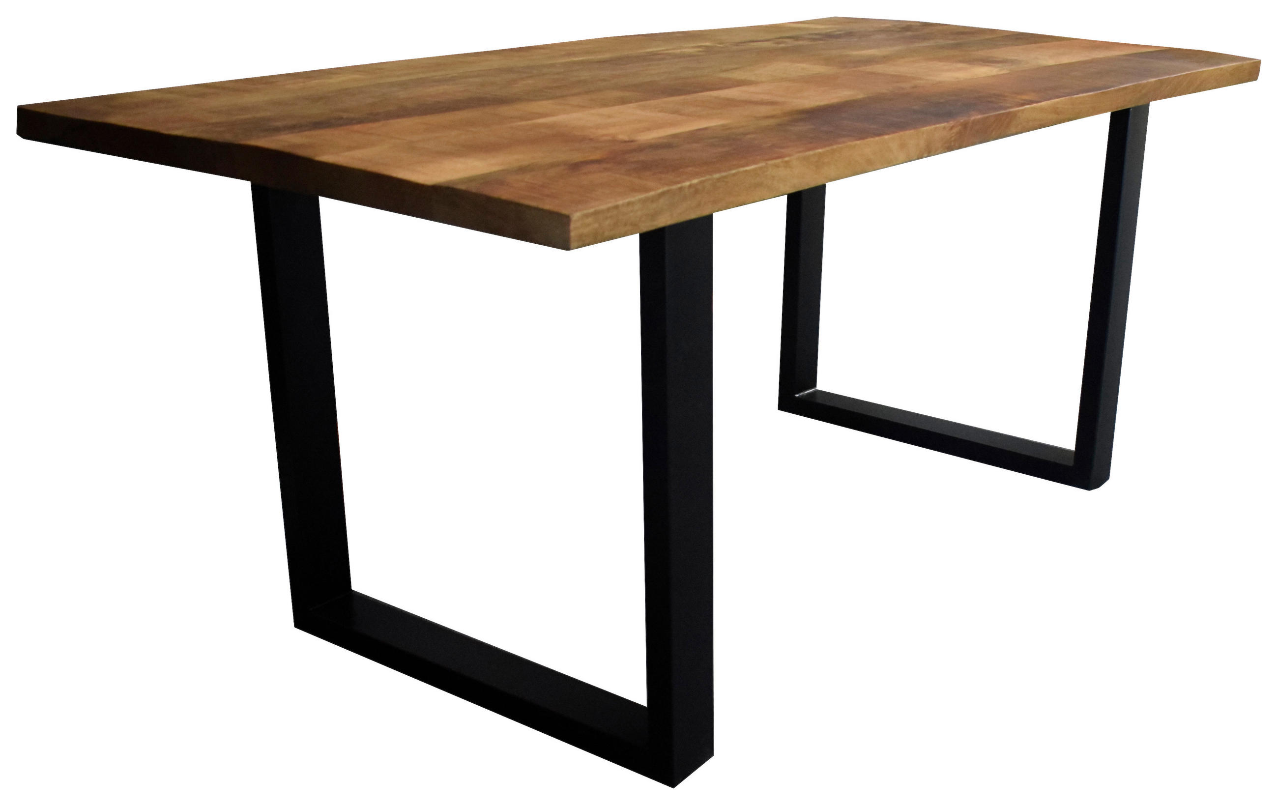 ESSTISCH in Holz, Metall 180/90/77 cm  - Schwarz/Naturfarben, Design, Holz/Metall (180/90/77cm) - Ambia Home