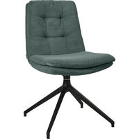 STUHL  Stoffauswahl, Typenauswahl, Sitzfläche 360° drehbar Cord  Grün  - Schwarz/Grün, Design, Textil/Metall (49/90/68cm) - Johann Jakob