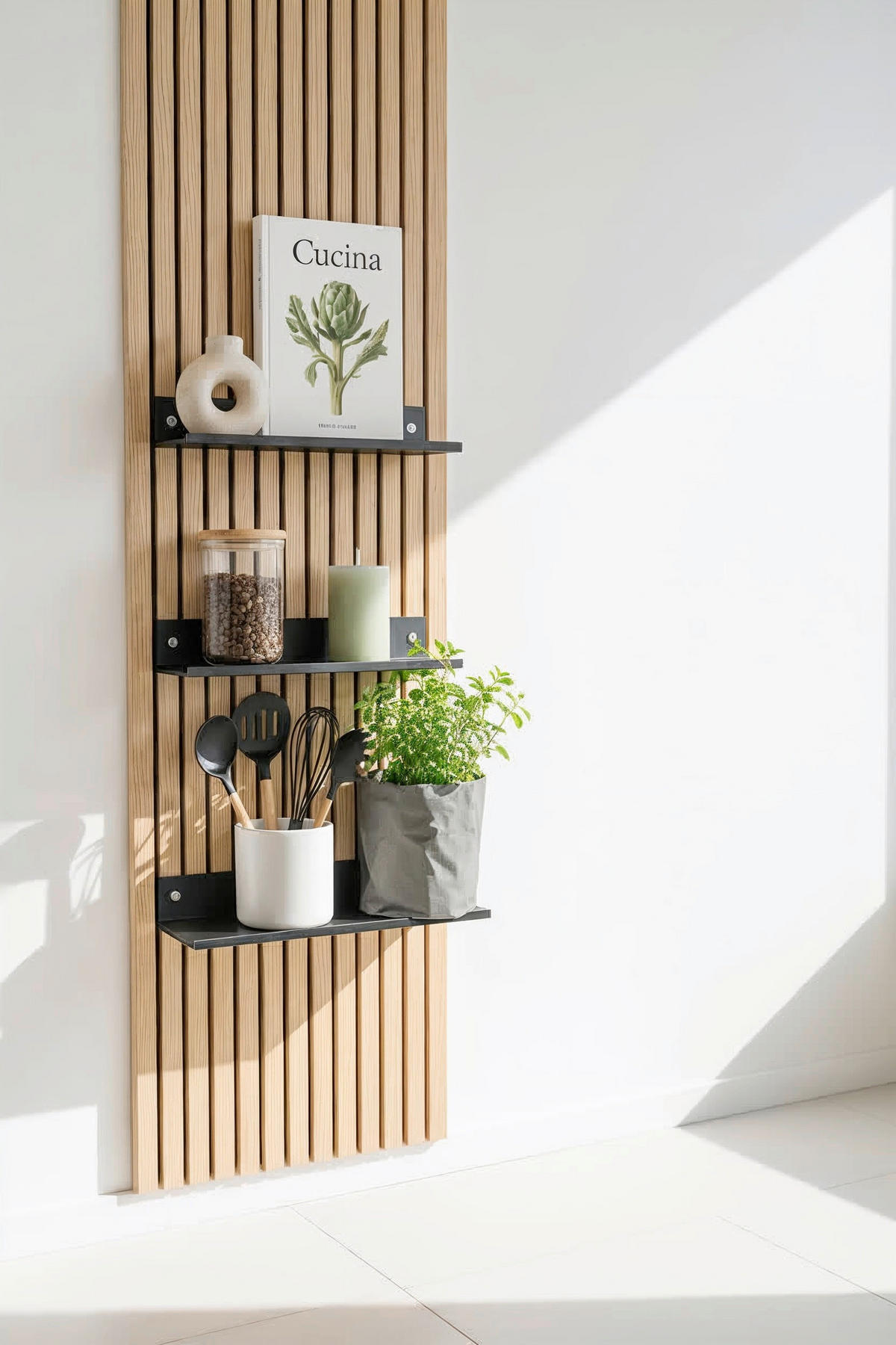 AKUSTIKPANEEL  - Schwarz, Basics, Metall (24/13/8,5cm)