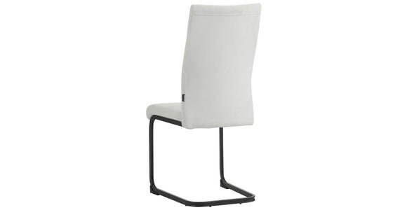 SCHWINGSTUHL in Eisen Mikrofaser - Beige/Schwarz, Design, Textil/Metall (44/100/59cm) - Carryhome