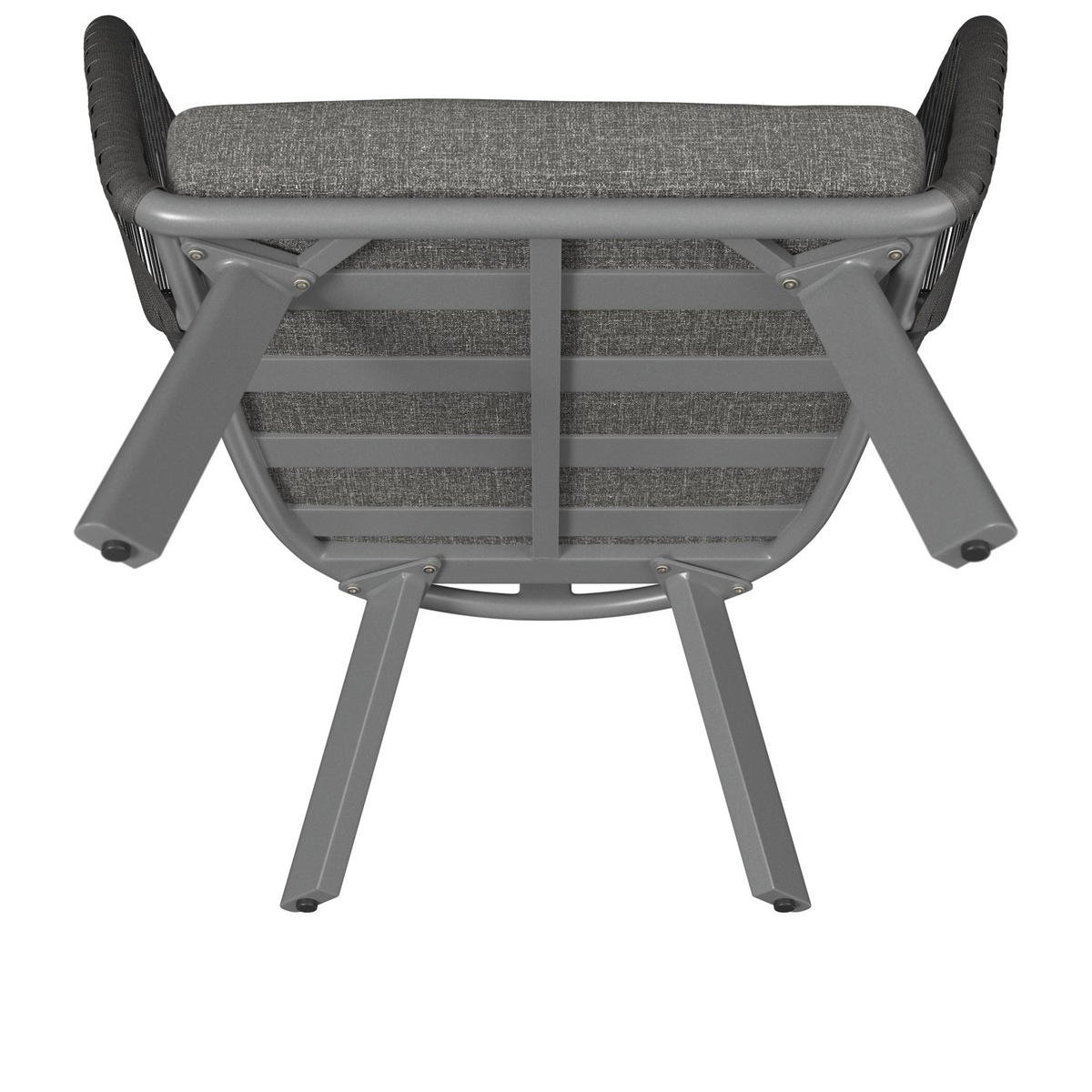 LOUNGESESSEL  - Anthrazit, Design, Textil/Metall (83/77/82cm) - Ambia Garden