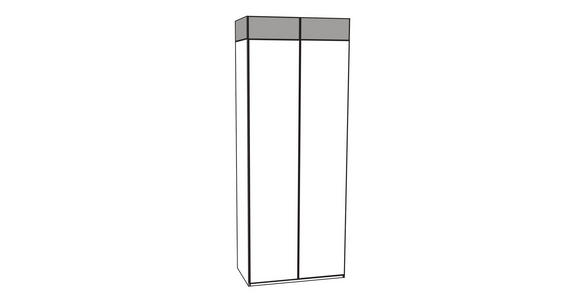 FALTTÜRENSCHRANK in Trüffeleichefarben, Magnolie - Chromfarben/Magnolie, KONVENTIONELL, Glas/Holzwerkstoff (300/236/58cm) - Venda