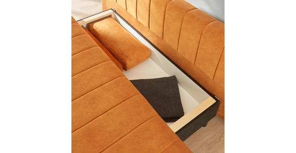 SCHLAFSOFA in Flachgewebe Braun  - Schwarz/Braun, MODERN, Kunststoff/Textil (194/78-87/92cm) - Xora