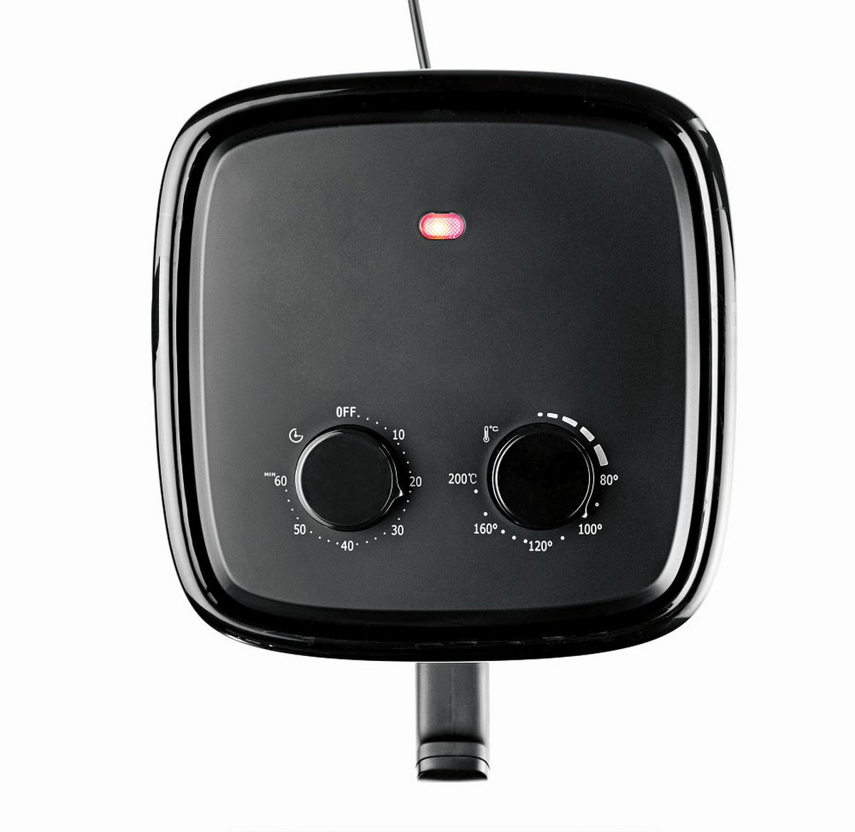 HEIßLUFTFRITTEUSE GOURMETmaxx 3,2 L  - Schwarz, Basics, Kunststoff (34,1/25,4/30cm) - GOURMETMAXX