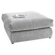HOCKER in Textil Grau  - Schwarz/Grau, Design, Kunststoff/Textil (110/50/110cm) - Carryhome