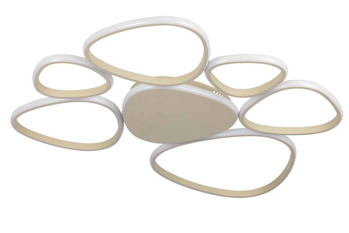 LED-TAKLAMPA Acrux 5 W 89,5/79/4 cm  - sandfärgad, Design, metall/plast (89,5/79/4cm) - Novel