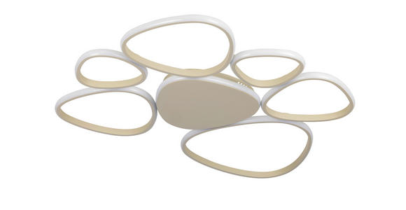 LED-DECKENLEUCHTE 89,5/79/4 cm   - Sandfarben, Design, Kunststoff/Metall (89,5/79/4cm) - Novel