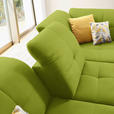 ECKSOFA in Chenille Limette  310/240 cm  - Limette/Schwarz, Design, Textil/Metall (310/240cm) - Xora