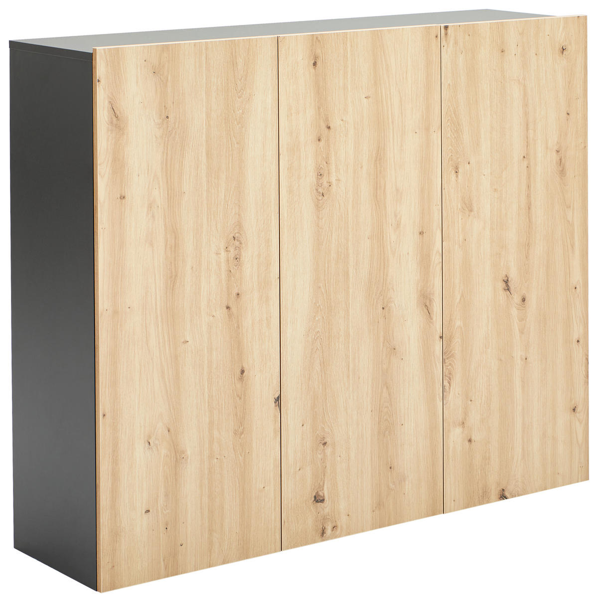 ZÁVĚSNÝ BOTNÍK, antracitová, dub artisan, 120/100/34 cm - antracitová/dub artisan, Design, kompozitní dřevo (120/100/34cm) - Hom`in