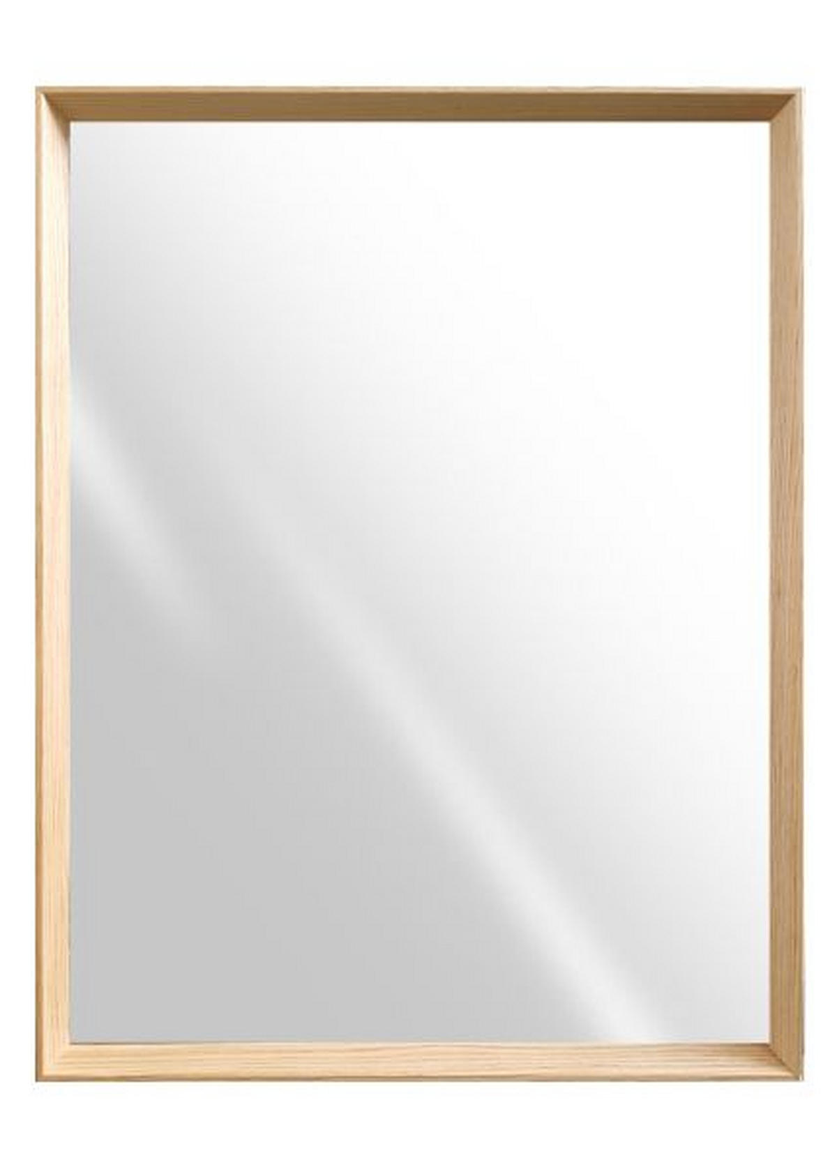OGLEDALO ZIDNO  32.5/42.5/4 cm     - boje hrasta, Design, staklo/drvo (32.5/42.5/4cm)