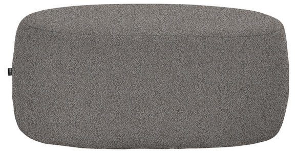 HOCKER in Textil Graphitfarben  - Schwarz/Graphitfarben, MODERN, Kunststoff/Textil (88/43/66cm) - Hom`in
