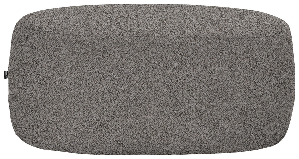 HOCKER in Textil Graphitfarben  - Schwarz/Graphitfarben, MODERN, Kunststoff/Textil (88/43/66cm) - Hom`in