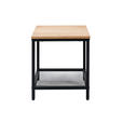 BEISTELLTISCH in Holz, Metall, Holzwerkstoff 40/40/45 cm  - Eichefarben/Schwarz, LIFESTYLE, Holz/Holzwerkstoff (40/40/45cm) - Xora