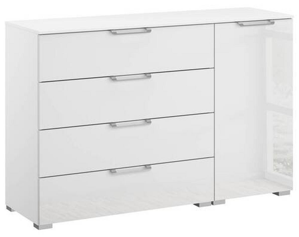 SIDEBOARD  in 120/81/42 cm  - Klar/Silberfarben, Design, Glas/Holzwerkstoff (120/81/42cm) - Novel