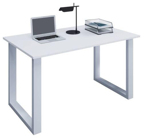 SCHREIBTISCH 140/50/76 cm  in Weiß  - Weiß, MODERN, Holzwerkstoff/Metall (140/50/76cm) - MID.YOU