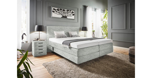 BOXSPRINGBETT 180/200 cm  in Naturfarben  - Naturfarben, KONVENTIONELL, Holz/Textil (180/200cm) - Dieter Knoll