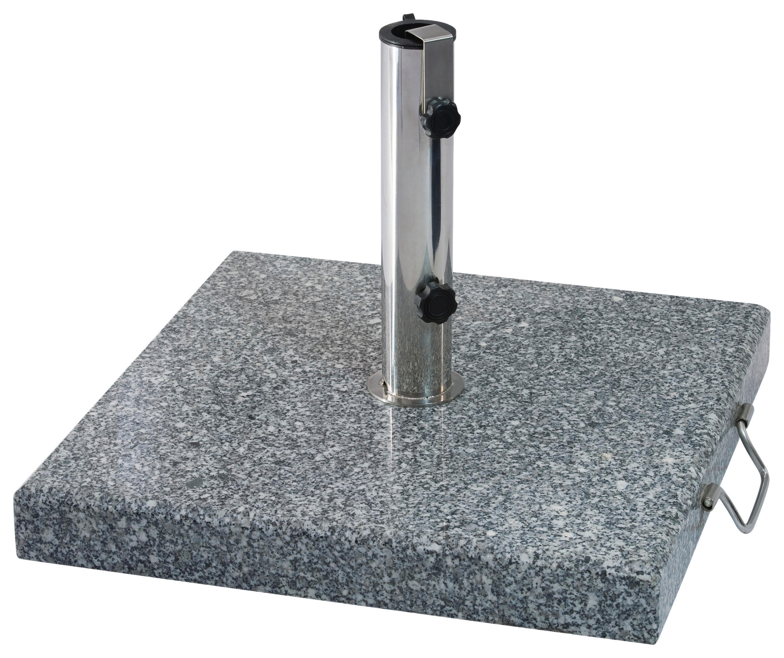 SONNENSCHIRMSTÄNDER Granit Grau  - Grau, Basics, Stein (45/7,5/45cm) - Zebra 