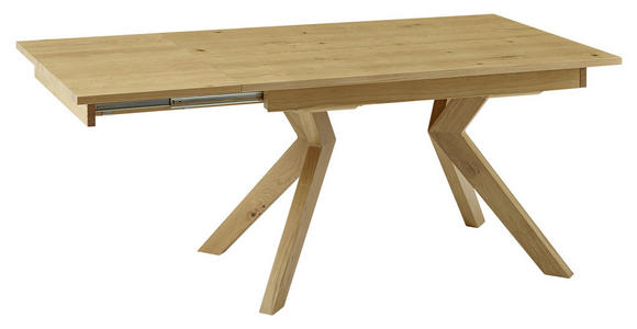 ESSTISCH 160/90/76 cm Wildeiche furniert Holz Eichefarben rechteckig  - Eichefarben, KONVENTIONELL, Holz (160/90/76cm) - Venda