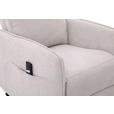 RELAXSESSEL Leinenoptik    - Schwarz/Naturfarben, Design, Textil/Metall (74/101/92cm) - Carryhome
