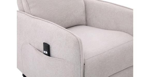 RELAXSESSEL Leinenoptik    - Schwarz/Naturfarben, Design, Textil/Metall (74/101/92cm) - Carryhome