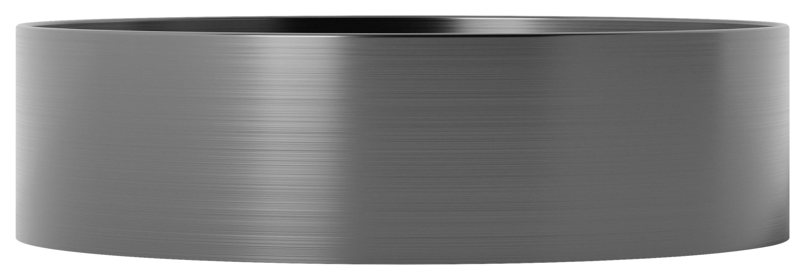 WASCHBECKEN 40/11/40 cm  - Schwarzchrom, MODERN, Metall (40/11/40cm)