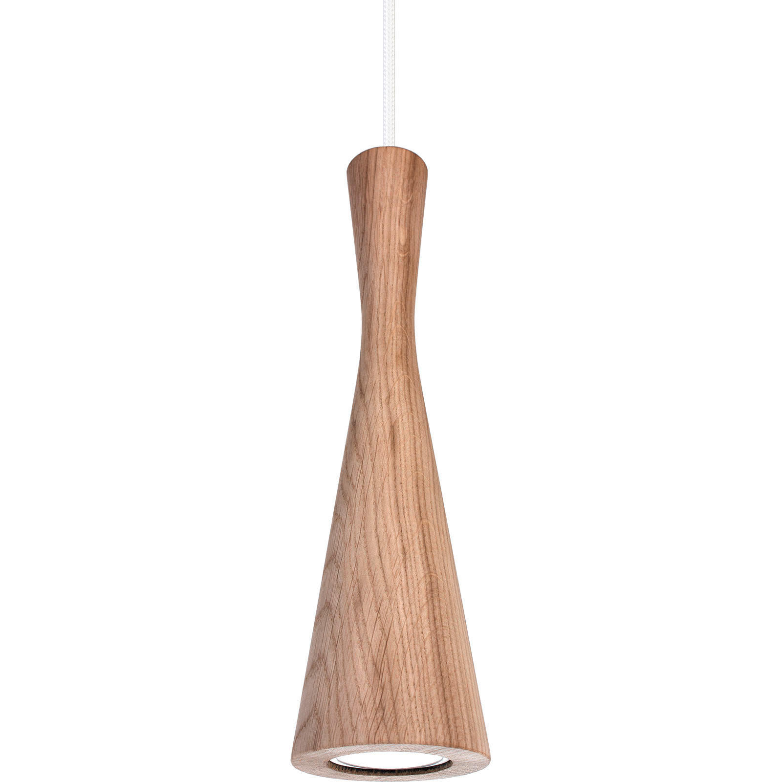 HÄNGELEUCHTE Vegas 10/90-140 cm   - Eichefarben/Weiß, Natur, Holz (10/90-140cm)