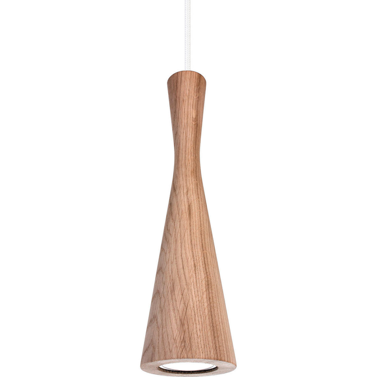 ZÁVĚSNÉ SVÍTIDLO, 10/90-140 cm  - bílá/barvy dubu, Natur, dřevo (10/90-140cm)