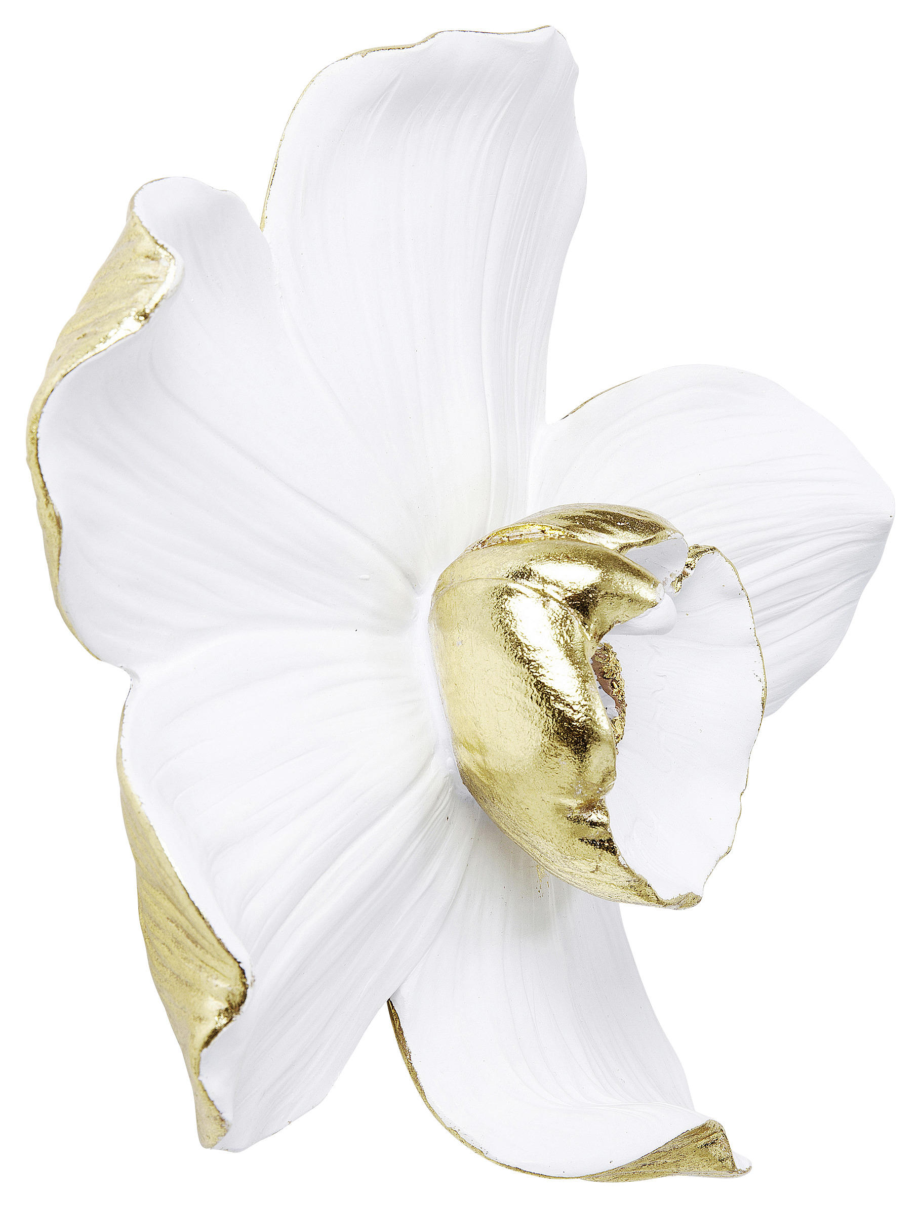 WANDDEKO Kunststoff  - Goldfarben/Weiß, Design, Kunststoff (23,8/24,5/6,7cm) - Kare-Design