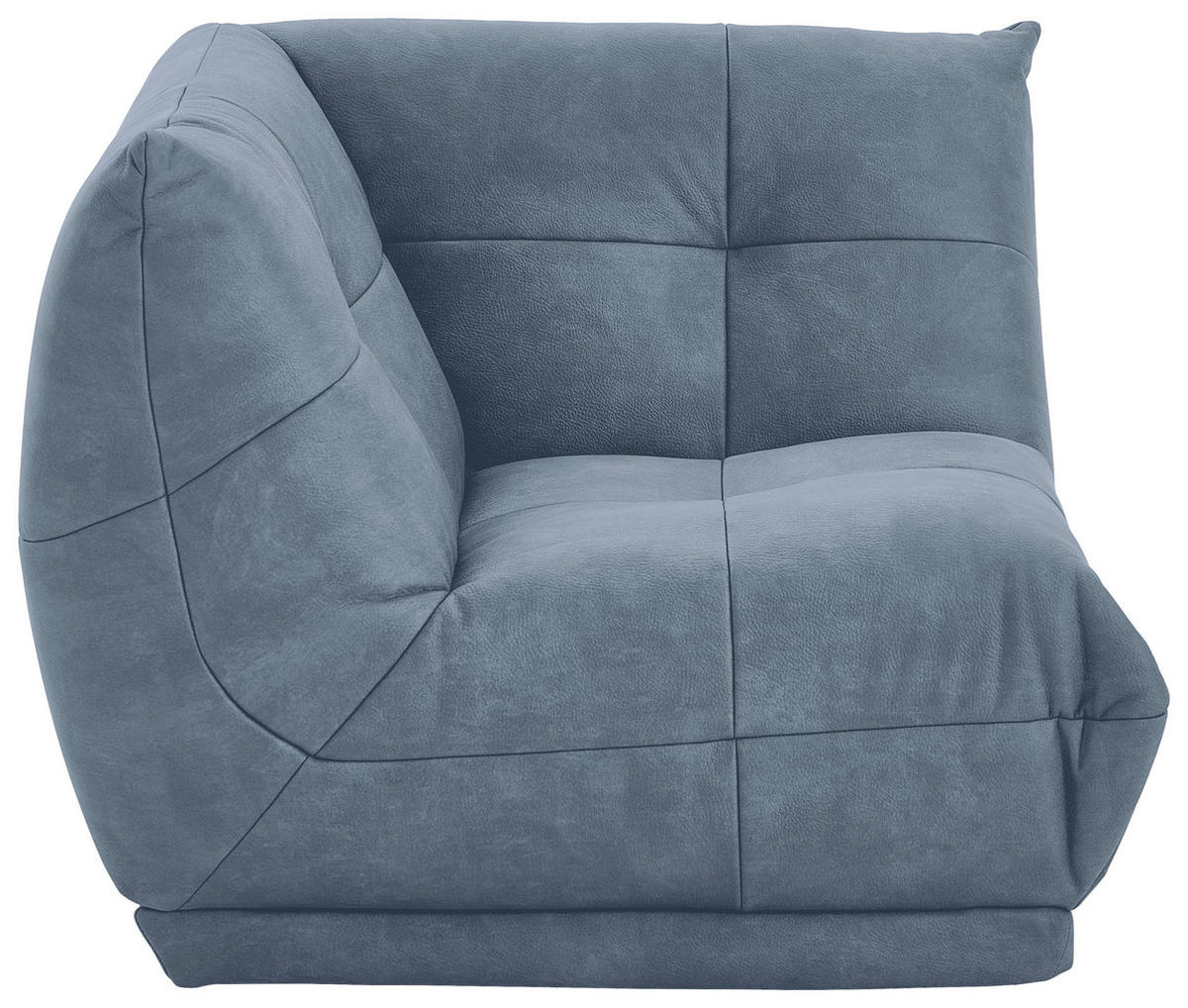 SOFAELEMENT Lederlook Blaugrau  - Blaugrau, Trend, Textil (105/80/105cm) - Livetastic