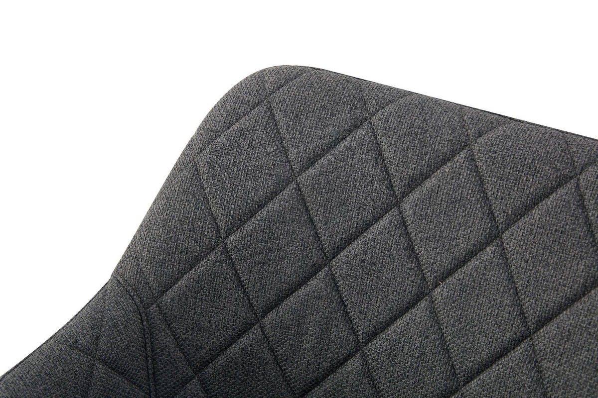 STUHL-SET 2 Stück  in Webstoff  - Anthrazit/Schwarz, MODERN, Textil/Metall (56/83/60cm) - MID.YOU