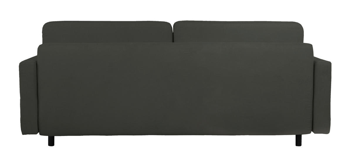 SCHLAFSOFA in Schwarz  - Buchefarben/Schwarz, Design, Holz/Textil (222/93/99cm) - MID.YOU