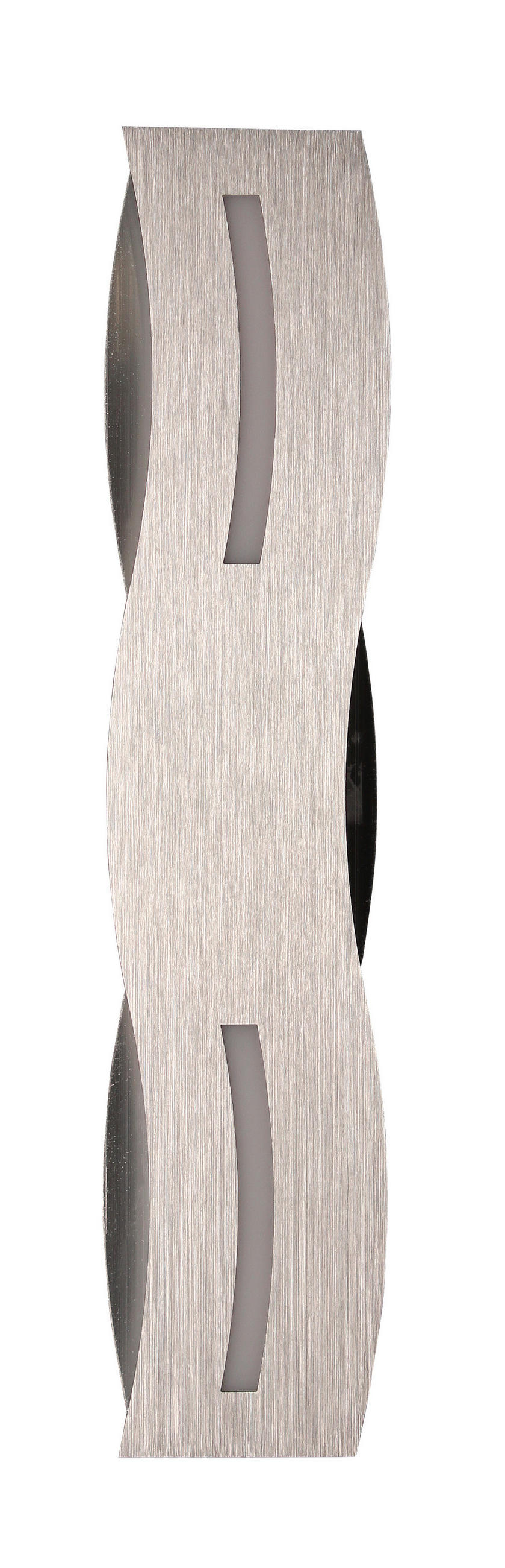 LED-WANDLEUCHTE Wave   - Nickelfarben, Design, Metall (8/36/7cm)