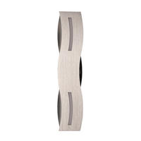 LED-WANDLEUCHTE Wave   - Nickelfarben, Design, Metall (8/36/7cm)
