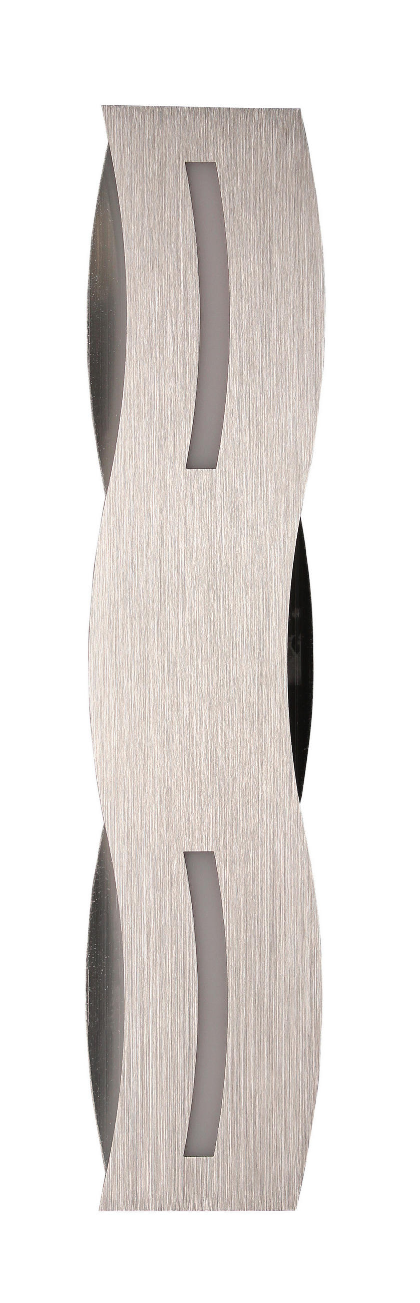 LED-WANDLEUCHTE Wave   - Nickelfarben, Design, Metall (8/36/7cm)