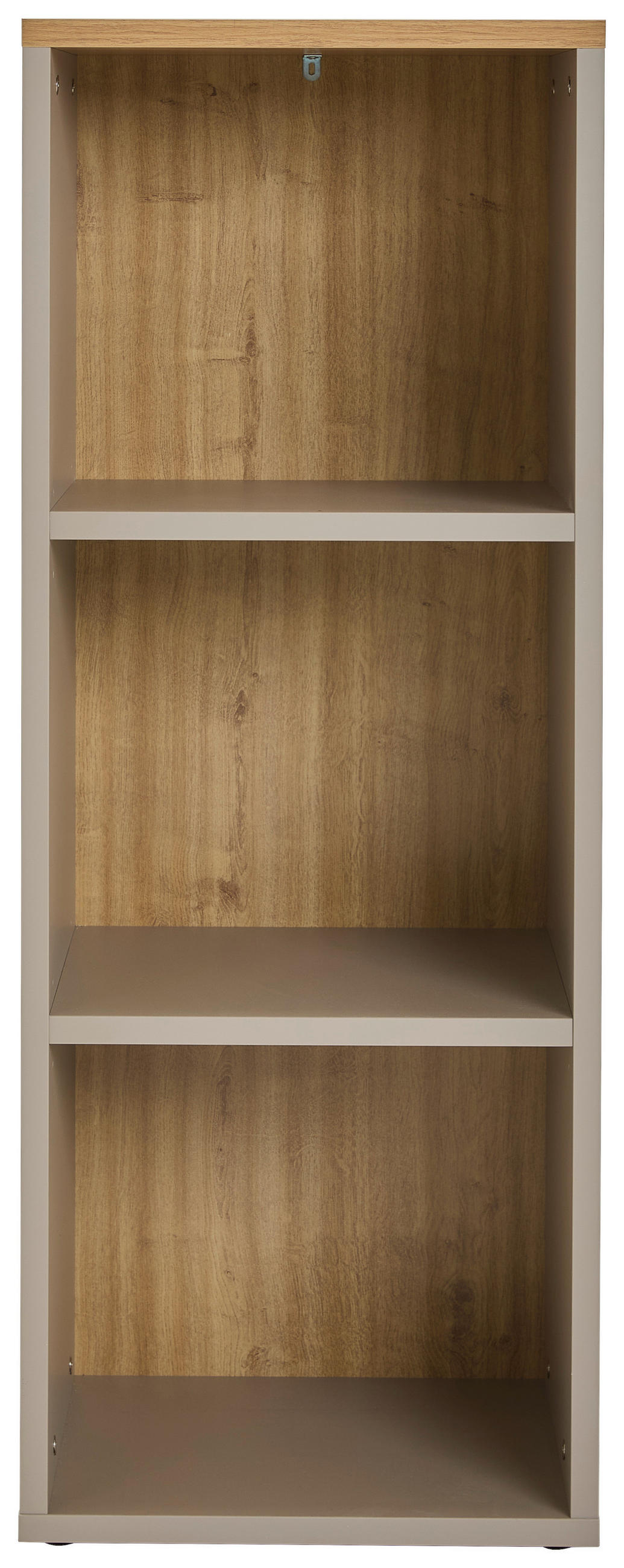 AKTENREGAL Grau, Eichefarben  - Eichefarben/Schwarz, MODERN, Holzwerkstoff/Kunststoff (45/120/40cm) - Novel