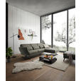 ECKSOFA in Flachgewebe Grün  279-327/176-217 cm  - Schwarz/Grün, Design, Textil/Metall (279-327/176-217cm) - Dieter Knoll