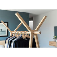 KLEIDERBÜGELSET Holz  - Eiche Bianco, Natur, Holz (44,2/19,3/1,1cm) - Team 7