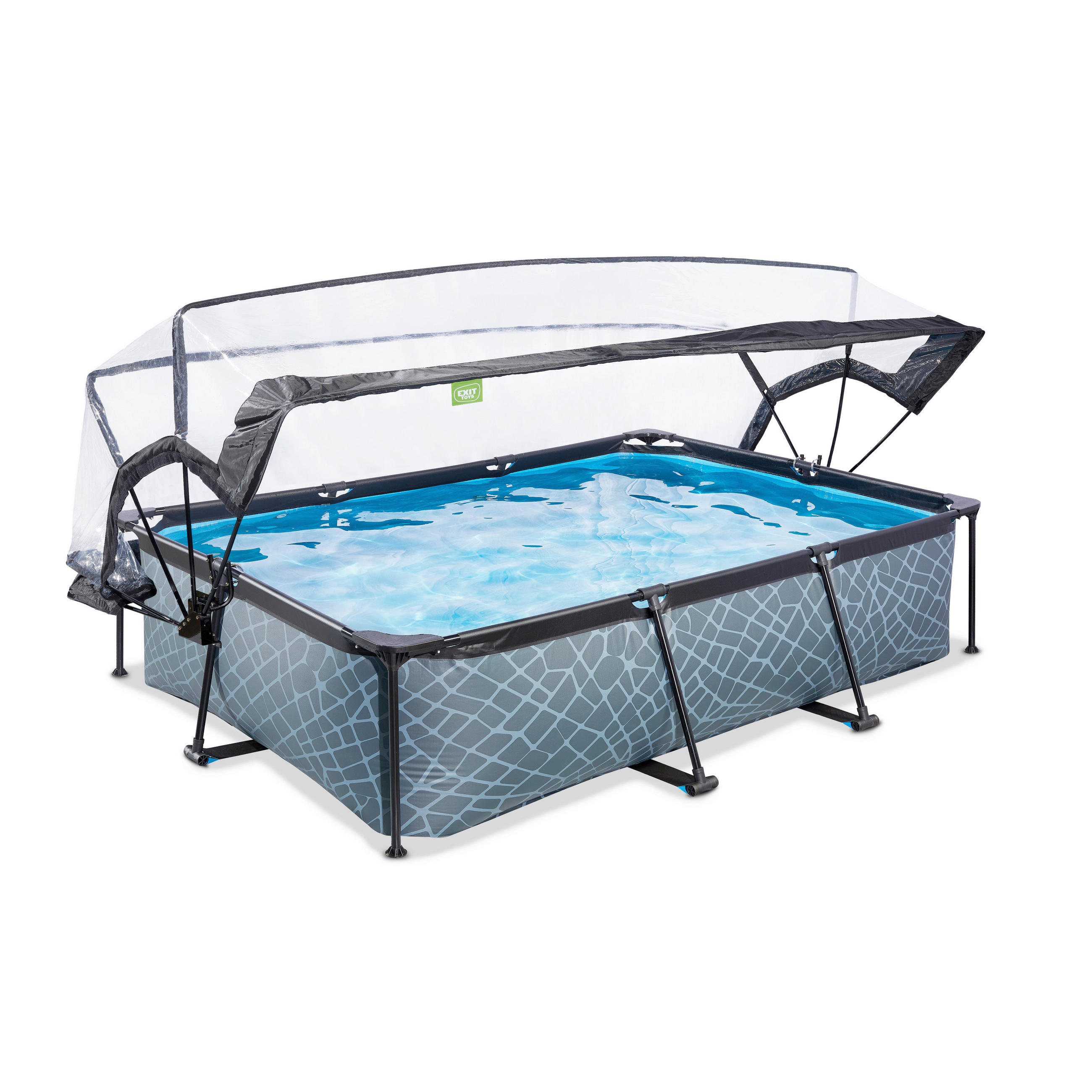 Exit Toys Pool-Set Blau 200x65x300 cm