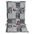 SESSELAUFLAGE Karo - Weiß/Grau, Design, Textil (48/4/109cm)