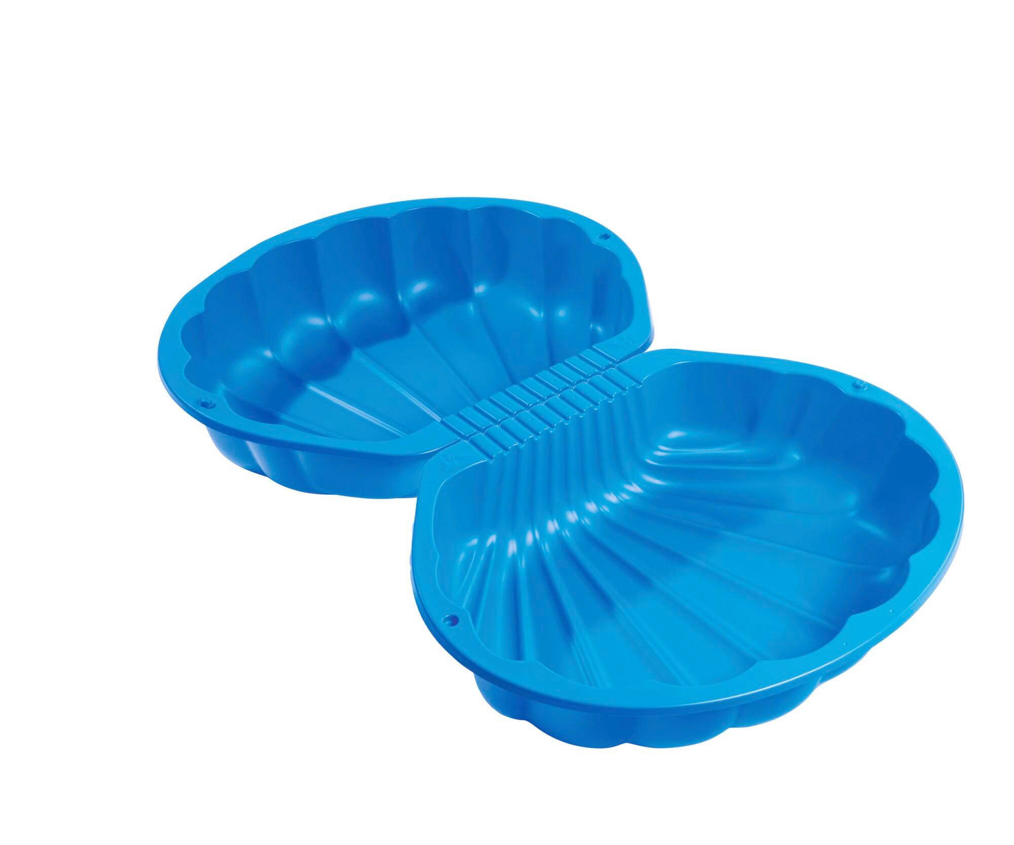 SAND- UND WASSERMUSCHEL Blau  - Blau, Basics, Kunststoff (73/88/22cm) - BIG