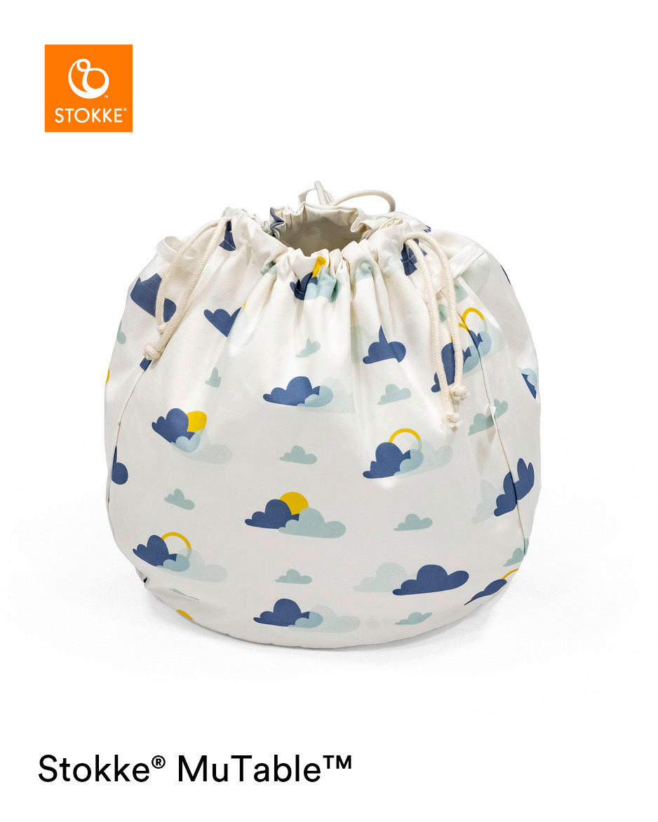 AUFBEWAHRUNGSTASCHE MuTable  - Blau/Gelb, Basics, Textil (27/32/50cm) - Stokke