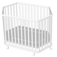 LAUFGITTER 130/81/78 cm  - Weiß/Grau, KONVENTIONELL, Holz/Textil (130/81/78cm) - Jimmylee