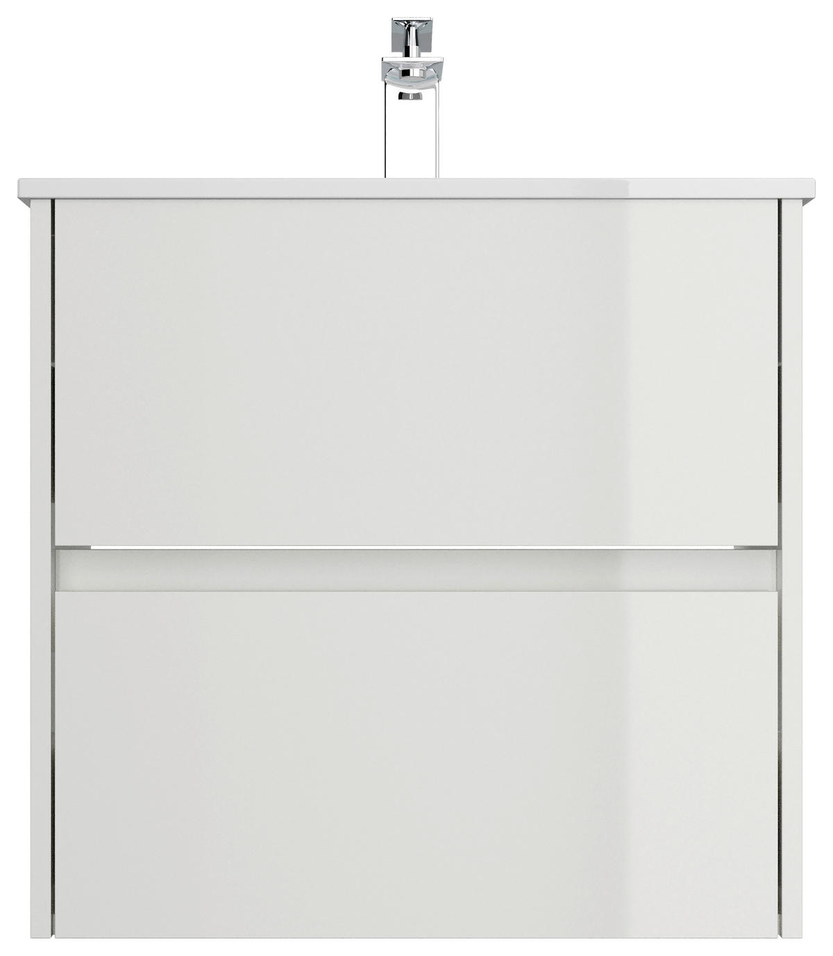 WASCHTISCHKOMBI 60 cm  - Weiß Hochglanz/Weiß, MODERN, Keramik/Holzwerkstoff (60cm) - MID.YOU